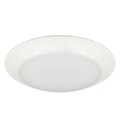 Designers Fountain 8 inch 4000K White Integrated LED Recessed Surface Mounted Disk Light Trim EVDSK81825CWH40